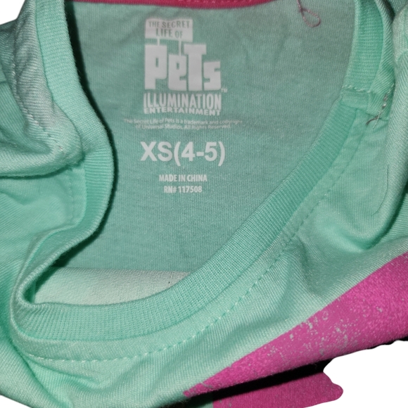 Girls Secret life of pets short sleeve shirt - Picture 3 of 4